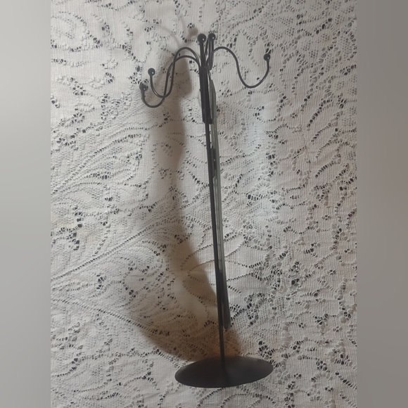 15" Mirror with Peacock Jewelry Stand - Picture 5 of 7